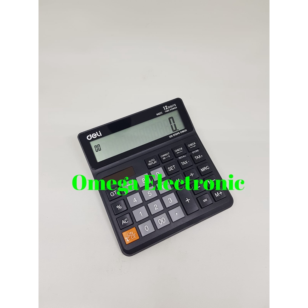 Deli M011 M 011 Calculator Check Correct Desktop Meja Kalkulator 12 Digits