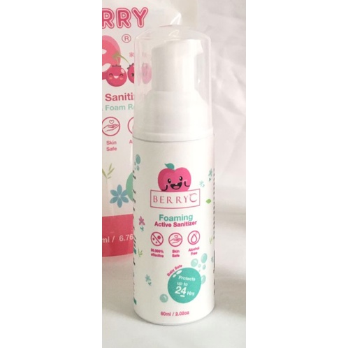 PROMO 10 10 BerryC BERRY C ACTIVE HAND SANITIZER FOAM SPRAY 60 120 ML 60ML 120ML BABY AND MOTHER SAFE