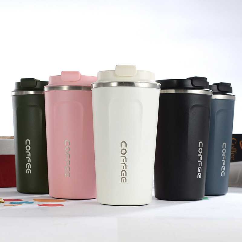 (100% BARANG ORI) Botol Minum Mug Tumbler Thermos Coffee Stainless Steel 380ml