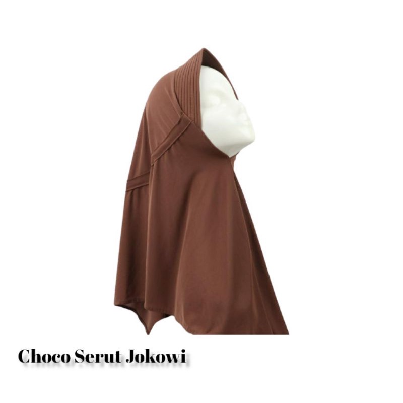 Jilbab Serut Hijab Jokowi Adabia Polos Daily Hijab Licra Idola-Choco Serut