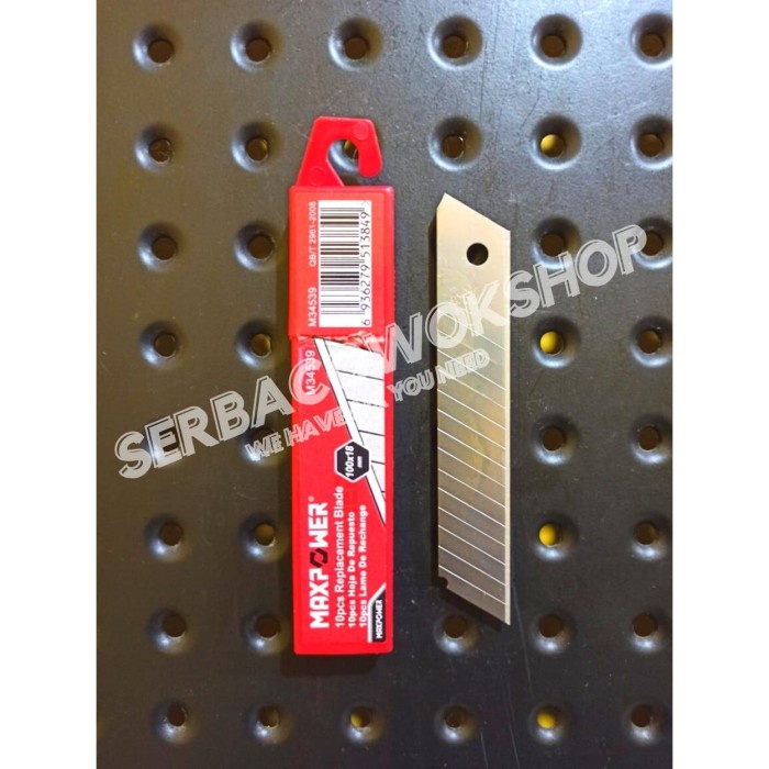 

Cuci Gudang Maxpower Isi Ulang Pisau Isi Cutter Refill Besar 18 Mm Isi 10 Pcs Murah