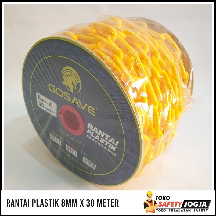 RANTAI PLASTIK SAFETY TRAFFIC CONE 8MM X 30M