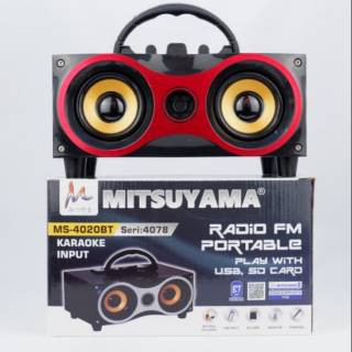 SPEAKER BLUETOOTH Portable Radio FM MITSUYAMA MS-4020BT