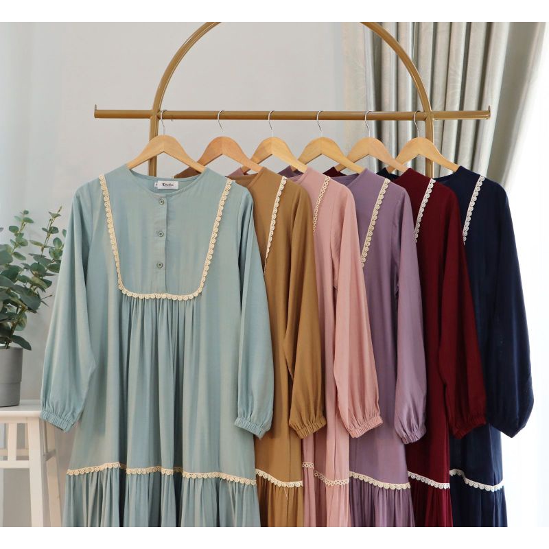 Terbaru , Long Tunik Lucia , Katun Polo Linen , Original Disiko Exclusive , Long Tunik Wanita Murah.