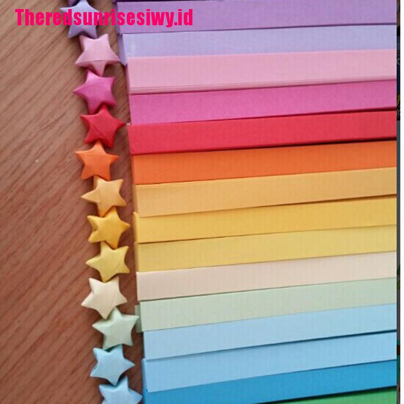 %Home &amp; living%%Origami Lucky Star Paper Strips Folding Paper Ribbons Colors