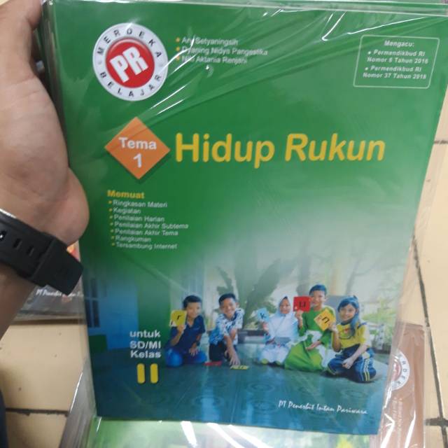BUKU TEMATIK PR KELAS 2 TEMA 1 HIDUP RUKUN INTAN PARIWARA