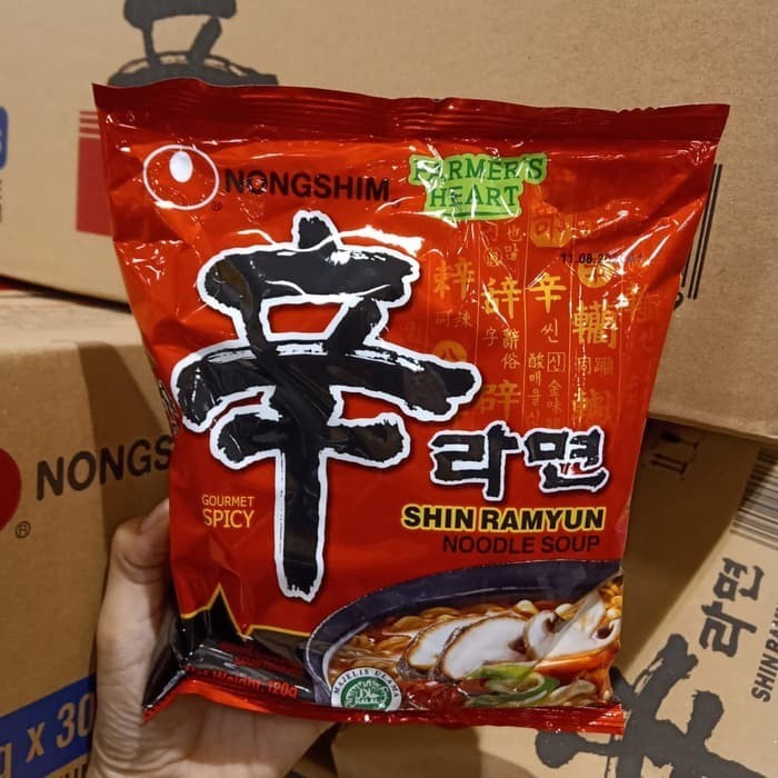 impor-mie- nongshim shin ramyun noodle soup | mie instan korea halal - gourmet spicy -mie-impor.