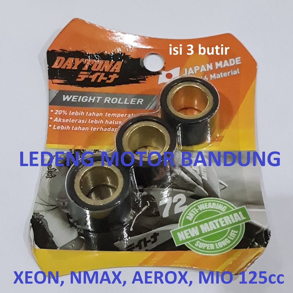 Roller Daytona Xeon Nmax Aerox Yamaha Mio125 isi 3pcs