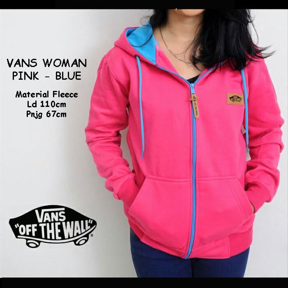 jaket wanita vans warna pink biru e disigrosir