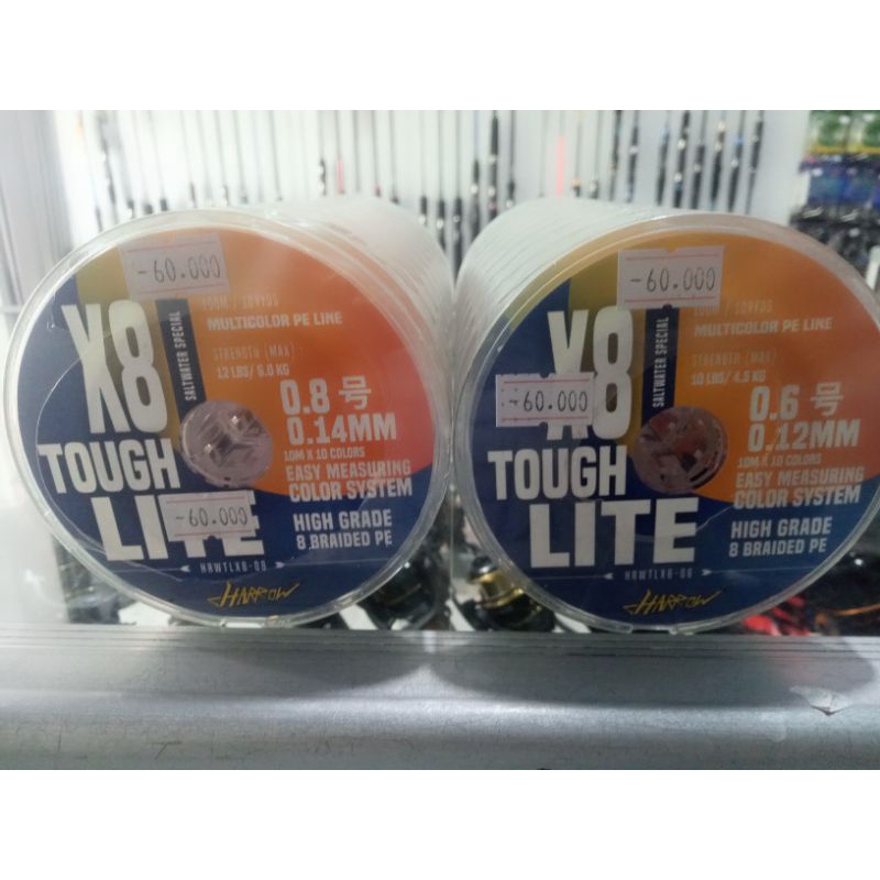 Senar pe HARROW X8 tough lite 100 meter pe 0.6, 0.8