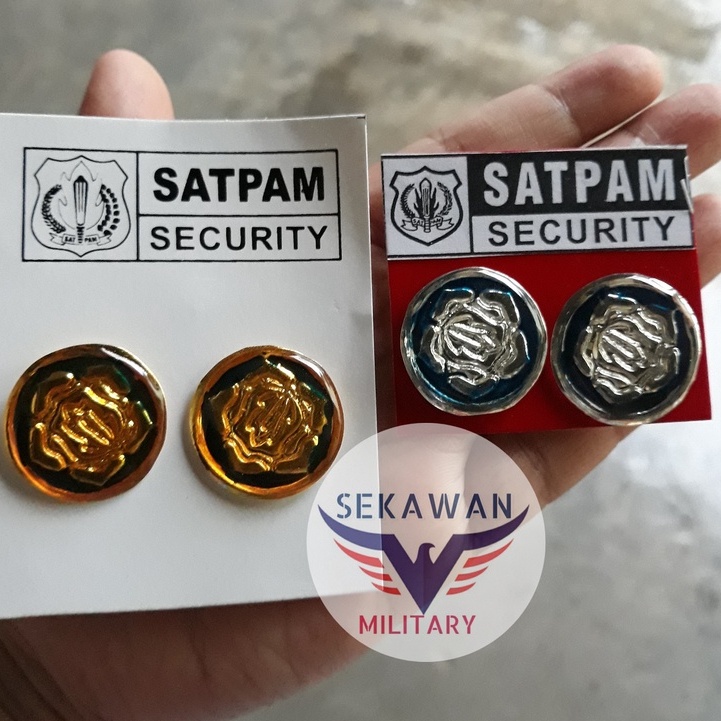 Monogram Satpam Security Pin Monogram Satpam Baru