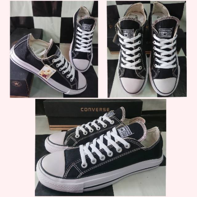 Jual Converse Hitam Putih All Star Hitam Putih Classic Box Shopee