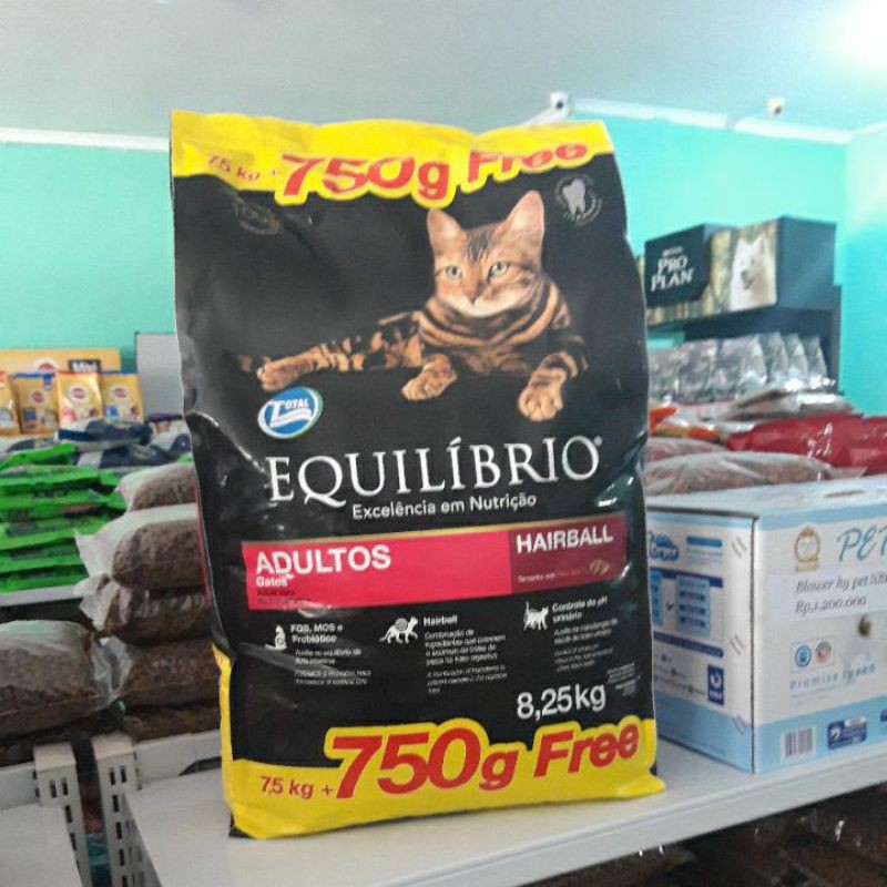 Makanan Kucing Equilibrio adult 7,5kg via Gojeg / Grab