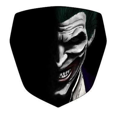 Decal StikerVisor New Nmax 2020  2021 2022 2023 Joker Hitam Putih