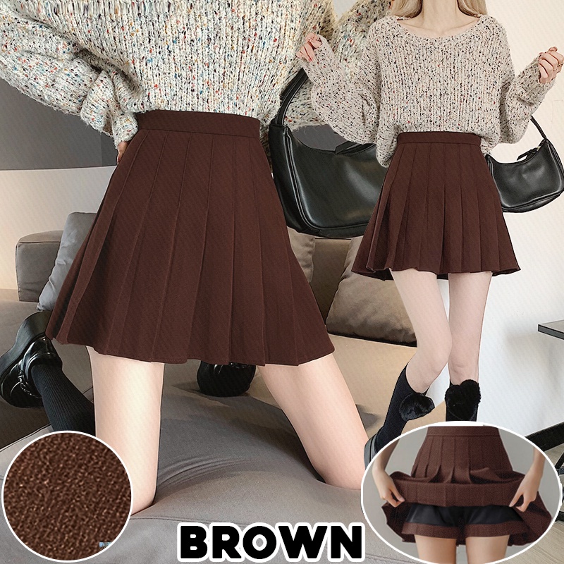 Rok mini korea/ KARAKOREA 801 Banding Tennis Skirt/Korean Pleated Skirt/Rok Mini with inner pants/Rok pendek