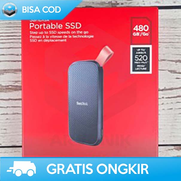 SSD LAPTOP EKSTERNAL SANDISK PORTABLE 1TB TYPE - C USB CONNECTOR ORI