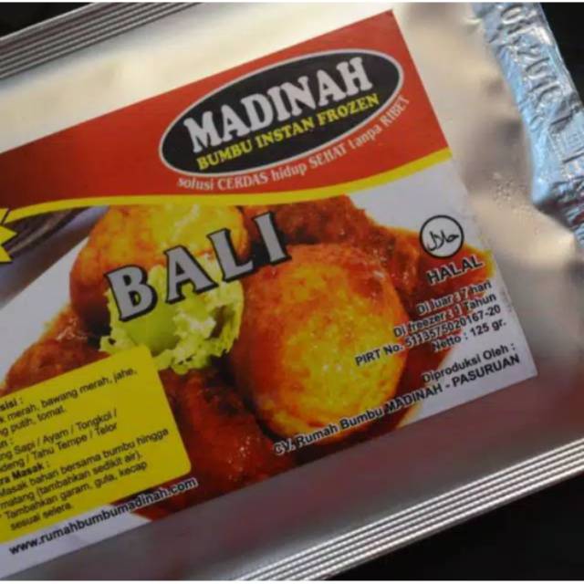 

Bumbu masak bumbu Bali kapasitas satu kilo