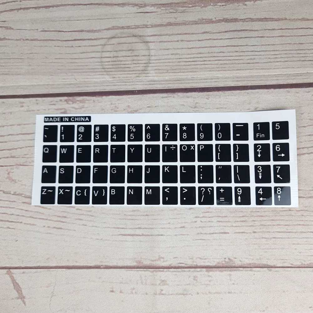 ¿651ˆ Stiker Keyboard English Layout Murah Sticker Keybord Laptop Tempel Stickers Keyboar