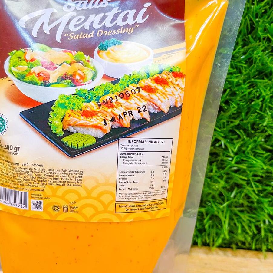 

♗ Prima Agung Saus Mentai 500 Gram / Saos Mentai Berkualitas / Halal ✚