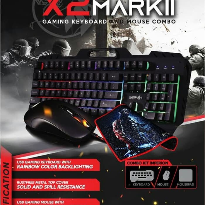 Paket Mouse keyboard bundle gaming Imperion X2 Mark II - X2 Mark2 Imperion