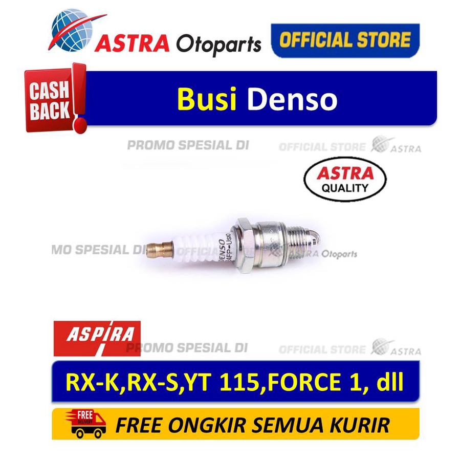 Busi Aspira Denso untuk RX-K, RX-S, YT 115, FORCE 1, dll