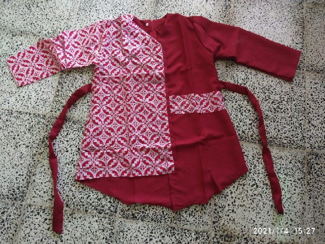 Batik Wanita Asj Sa Hrb026 Kenongo Kemeja Tosca Pendek