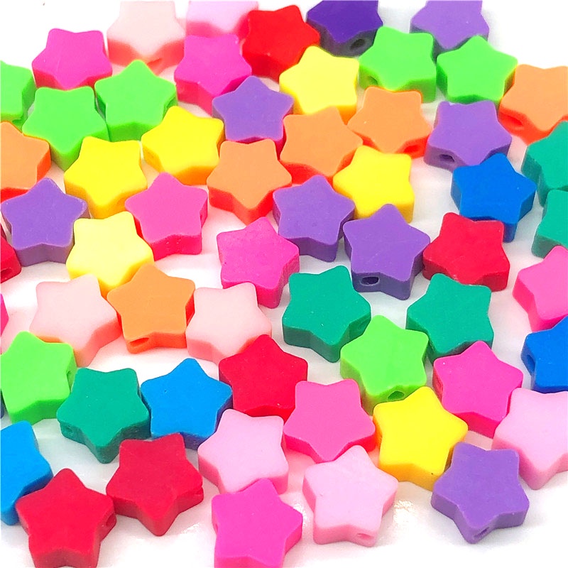 20pcs Manik-Manik Polymer Clay Motif Ekspresi Wajah Warna Campur Ukuran 8mm