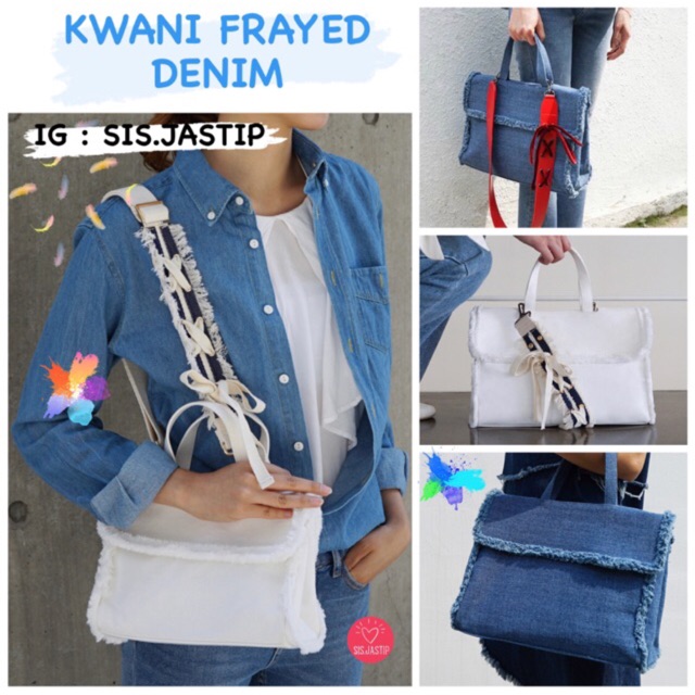 Kwani frayed denim