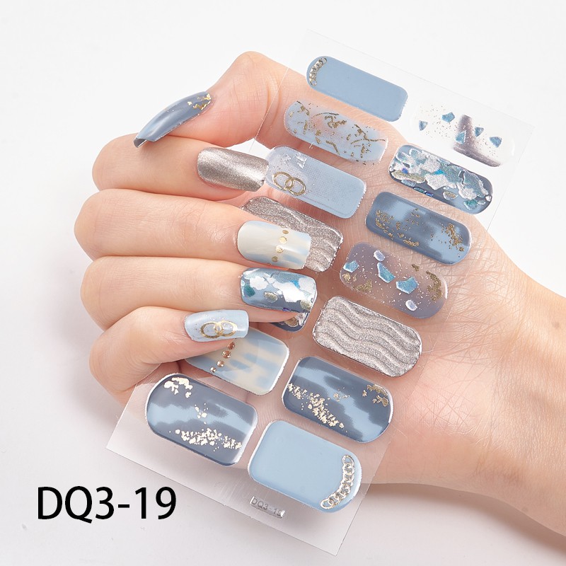 (VCM) 14Pcs/Stiker Kuku Murah / Nail Art Sticker / Nail Art Stiker / Nail Art &amp; Sticker DQ Series Premium