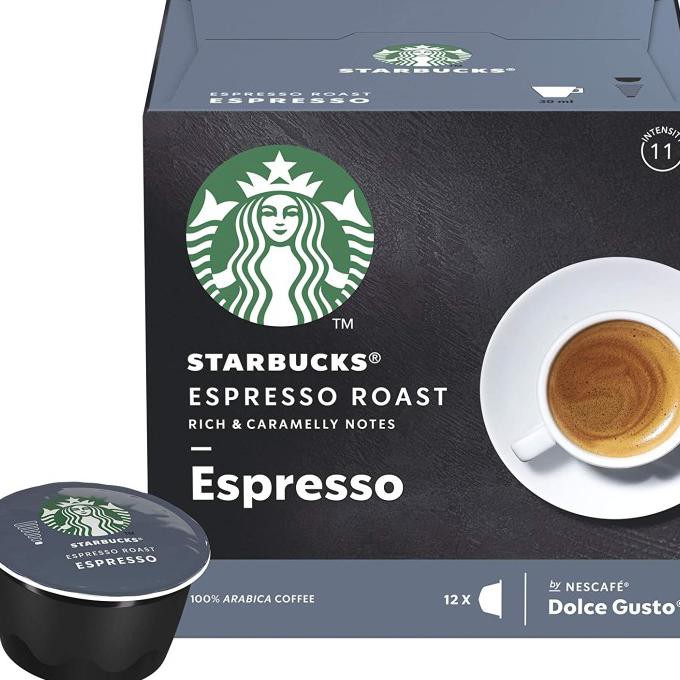 

Starbucks Espresso Roast Dolce Gusto Coffee Capsule (Isi 12) Terlaris