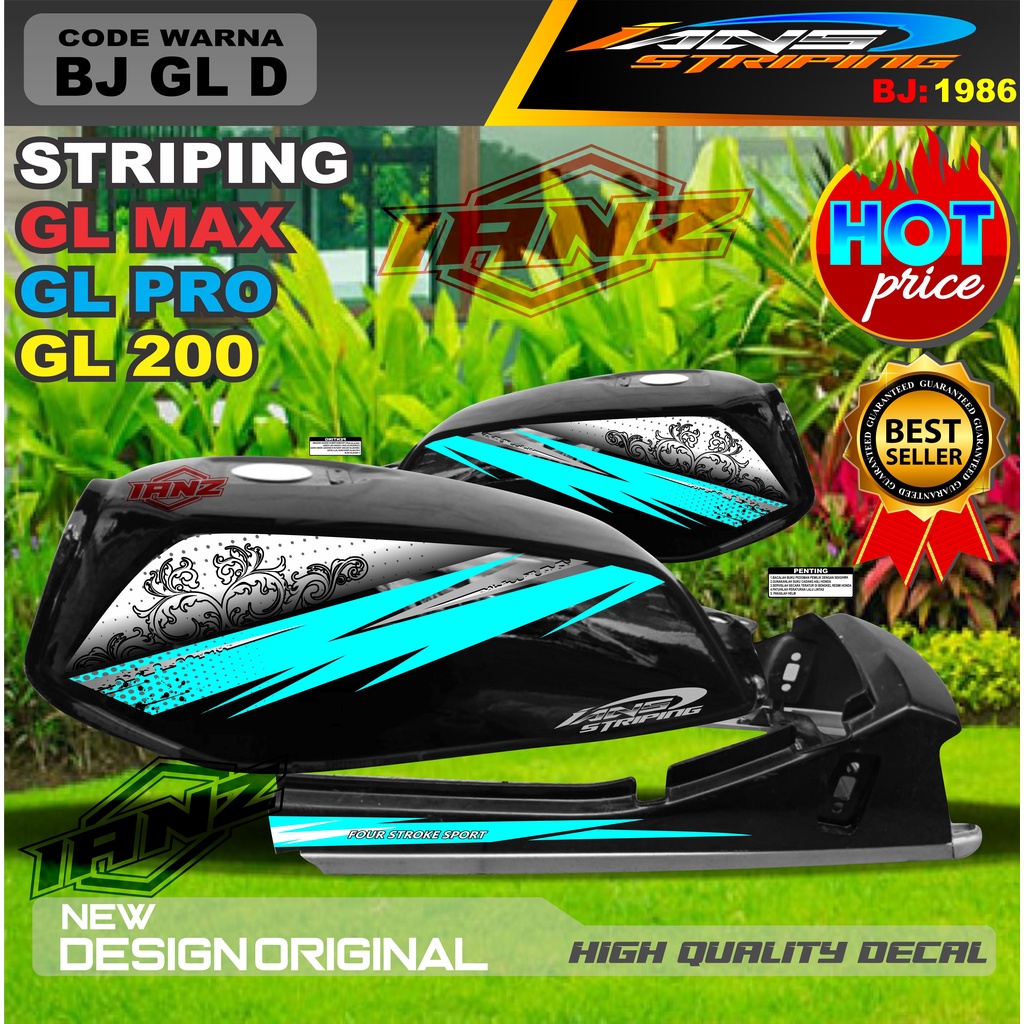 STRIPING GL MAX GL PRO GL 100 NEW DESAIN / STIKER GL VARIASI TERBARU / STRIPING GL TERMURAH / COSTUM STRIPING GL TERMURAH