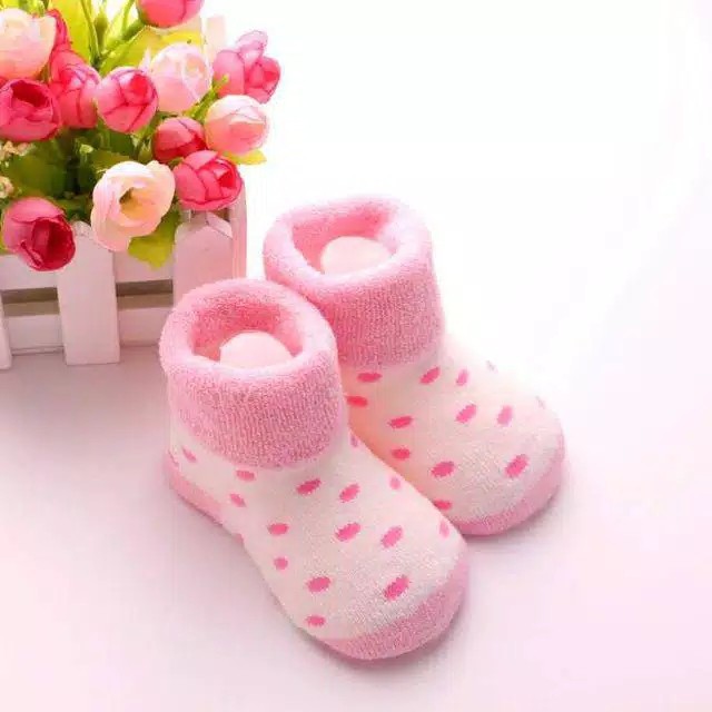 LittleAaron WHITEPINK RABBIT Kaos Kaki Anak Bayi Laki Laki Perempuan Newborn - 2 Tahun Import