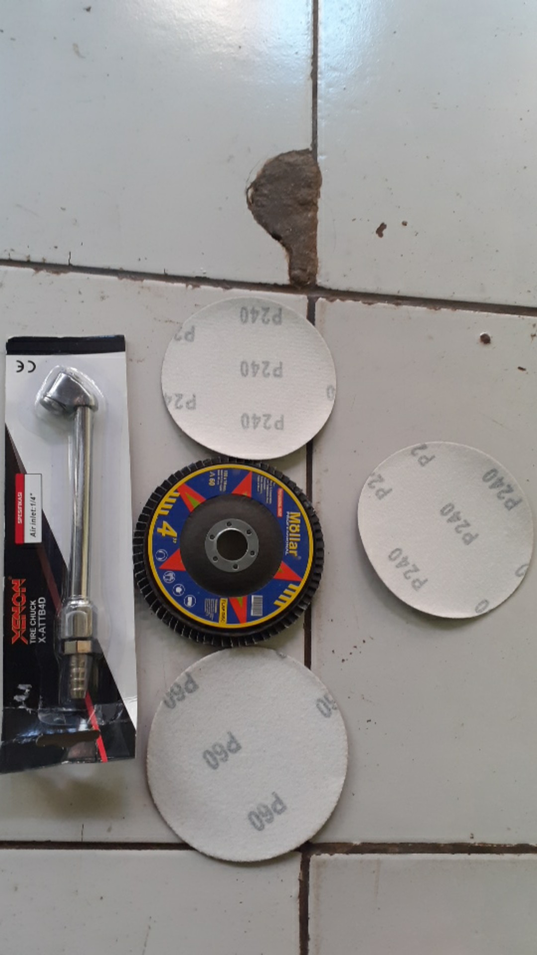 Hss Amplas Velcro Grit 240 Amplas Bulat Tempel Mesin Gerinda - Satuan