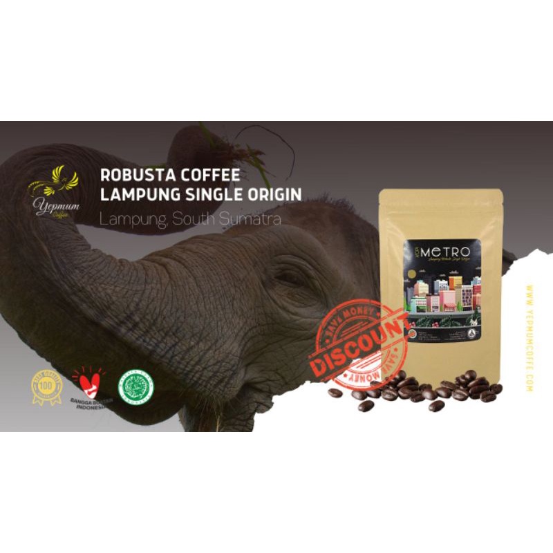 

Kopi Lampung Robusta Single Origin 100g - Yepmum Coffee