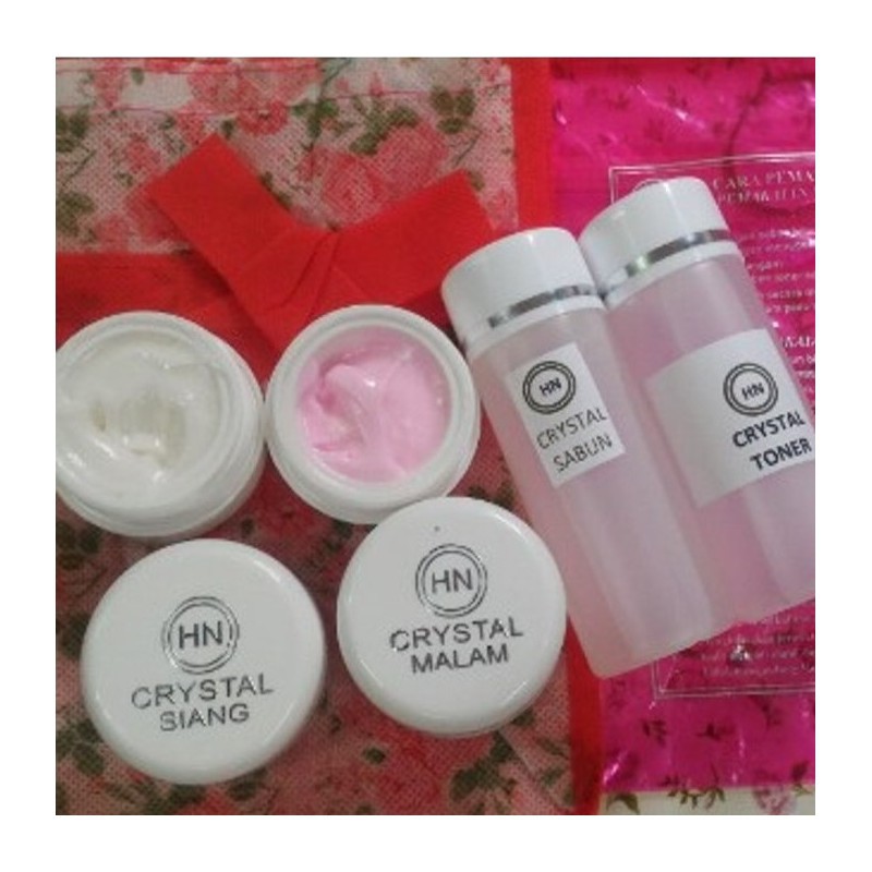Paket Cream Wajah HN Crystal utk masalah jerawat & flek hitam