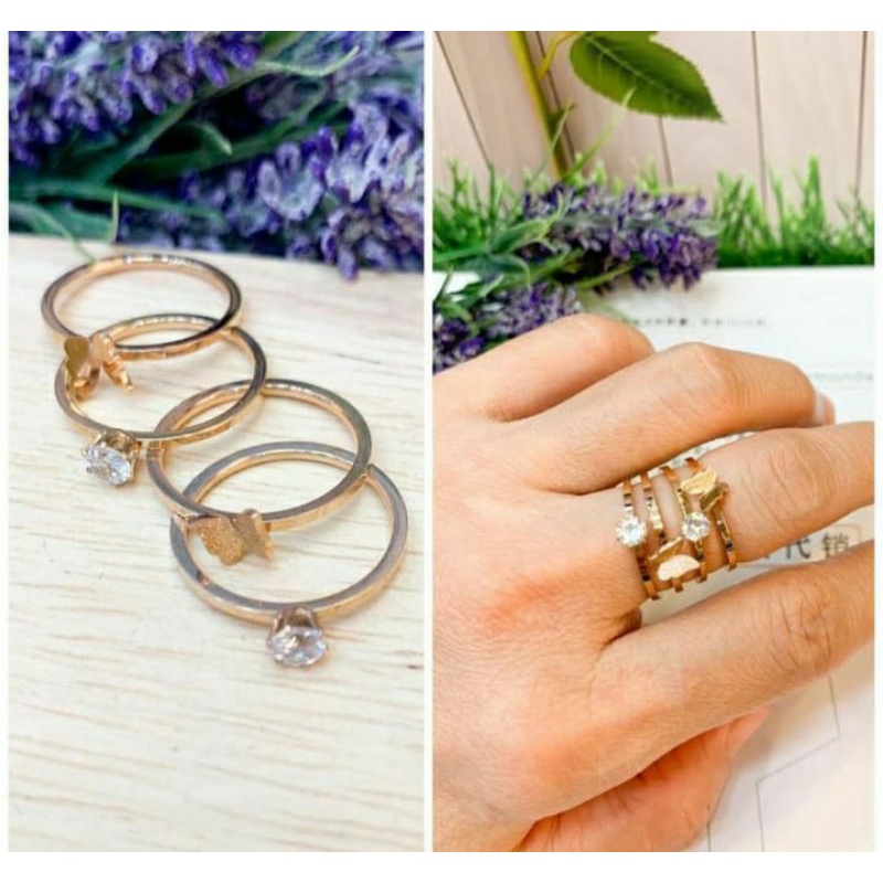 GG cincin Kupu-kupu 4 in 1 Titanium