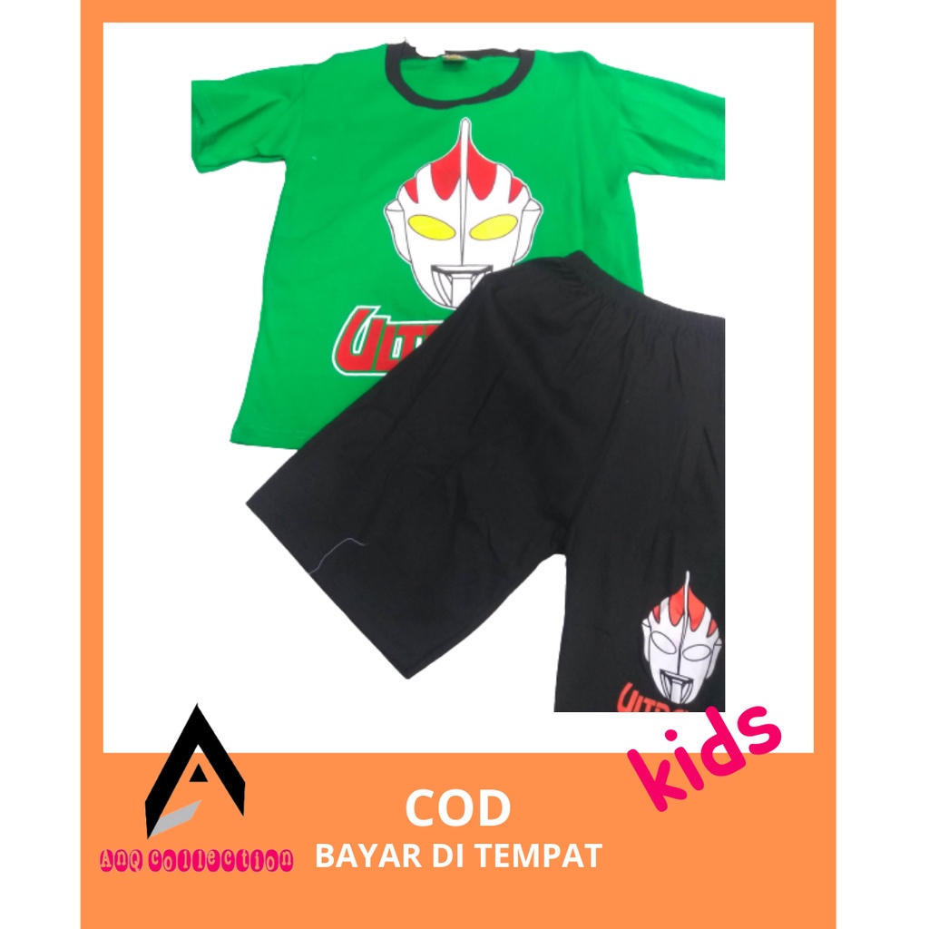 ULTRAMAN Ukuran JUMBO 10-12 Tahun Setelan Anak Laki-Laki 10 Tahun Baju Anak Laki-Laki Jumbo Gemuk