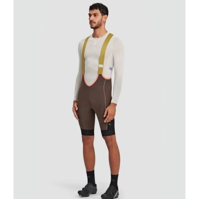 Celana bib maap men cargo brown roadbike mtb bib maap ori