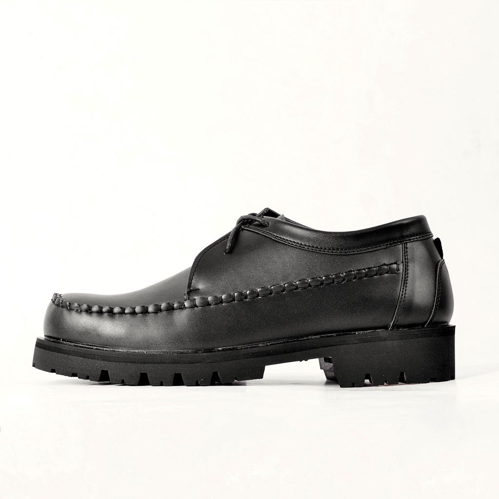 Debonaire - 012 Black | Sepatu Casual Formal Pantopel Chunky Ori Sporty Pria Cowok Footwear | NVR Navara FORIND
