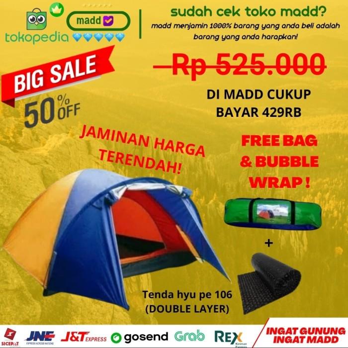Big Sale Terlaris Tenda Dome/Tenda 4-5 Orang/Tenda Hyu Pe 106 Double Layer