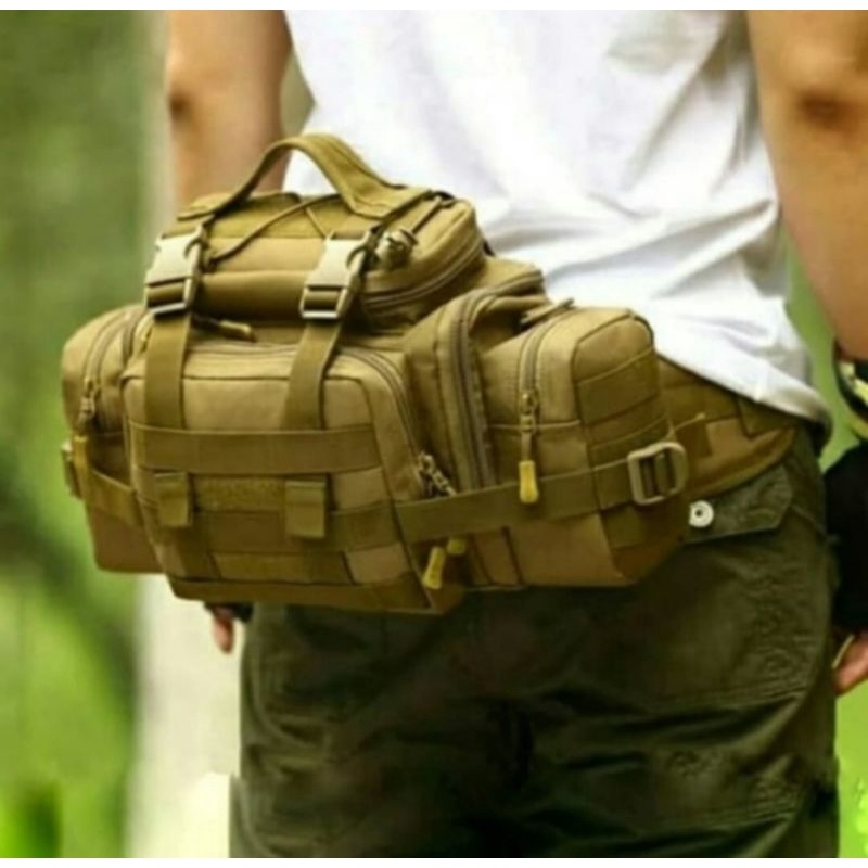 tas slempang tas warior tactical army model terbaru