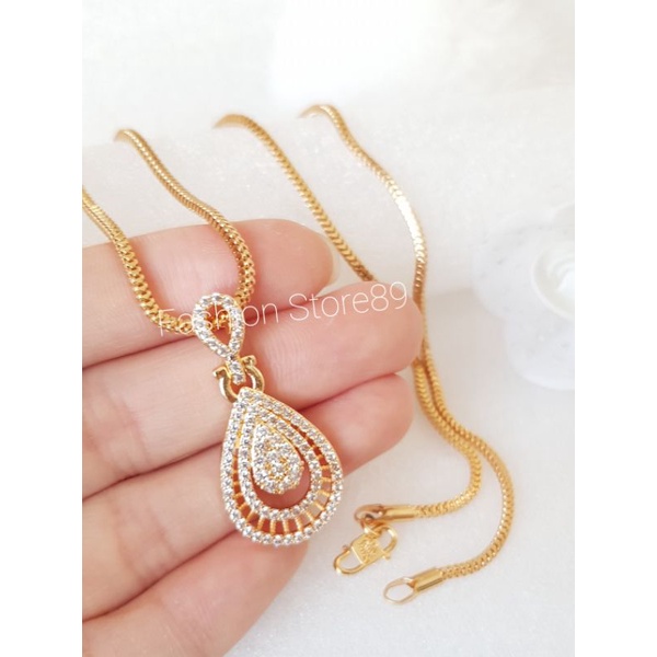 Import Perhiasan full permata fashion dewasa lapis emas 18K bestquality