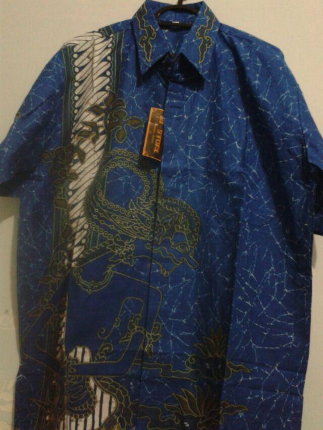 Bswart Batik Hrb026 Kenongo Hem Pendek Padi Pekalongan M L Xl Batik Pria Murah Modern Grosir Batik