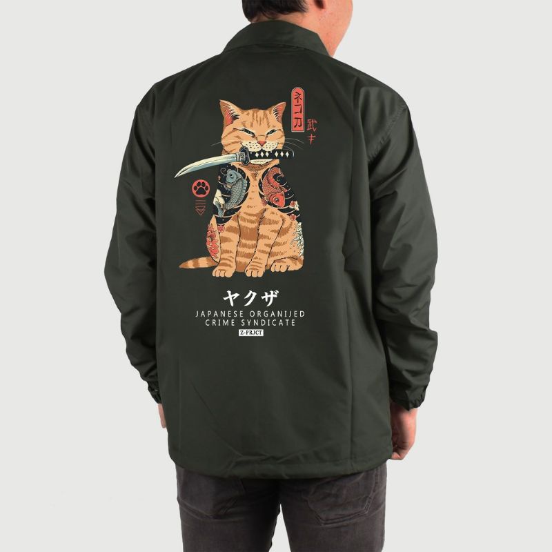 Jaket Coach Japan Cat Katana / Jacket Coach Jepang / Jaket Windbreaker / Jaket Japan / Jaket Parasut