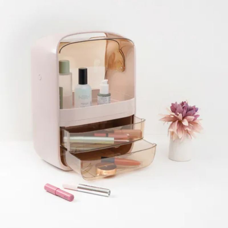 ATARU Tempat Kosmetik Dengan Tutup Disertai 2Laci Penyimpanan 26x18x36