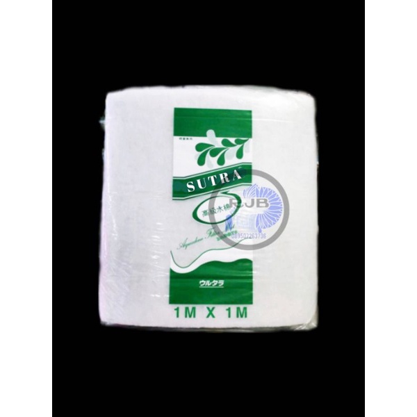 Kapas Filter Aquarium Besar 1×1