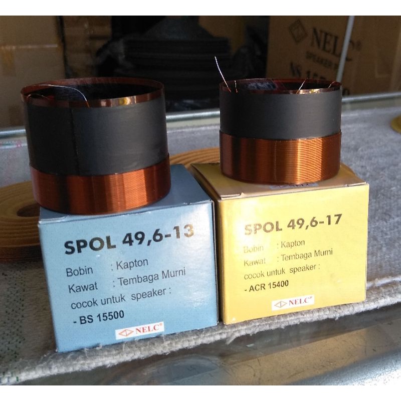 Voice coil 12 inch / 15 inch / spoll 15400 merk "NELC" Kuning import karakter bass