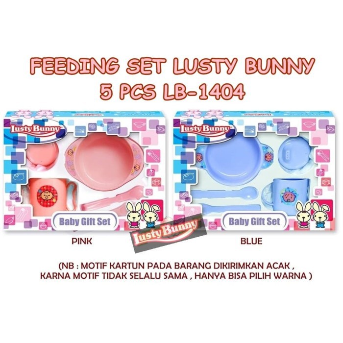 LUSTY BUNNY FEEDING SET ISI 5PCS / FEEDING SET / LUSTY BUNNY