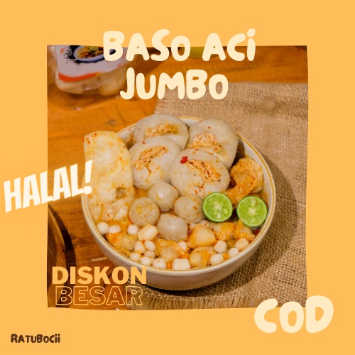 

ratu bocii - Baso Aci Jumbo Super Termantap / Termurah / Enak Pedas Gurih / Cemilan / Makanan Siap Saji / COD