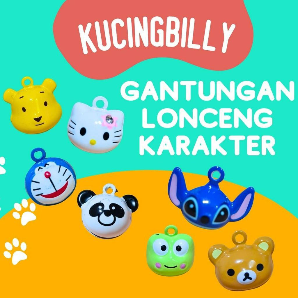 GANTUNGAN LONCENG KARAKTER KUCING ANJING